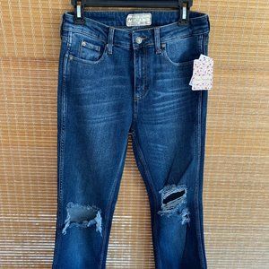Free People Authentic Ripped Flare Jeans